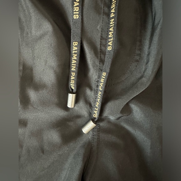 SOLD. Balmain Logo Print Swim Shorts black and gold size Medium. Brand New - Picture 2 of 10
